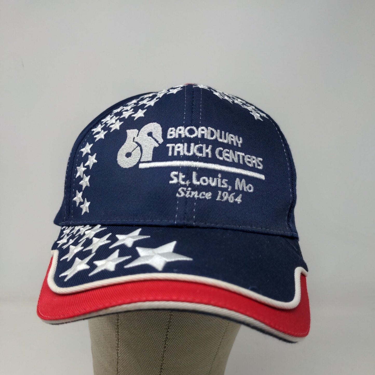 Sun Cap Men's Broadway Truck Centers Slideback Hat Blue Embroidered Logo