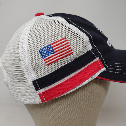 CountryMark Co-Alliance Mesh Back Snapback Hat Black White Embroidered Logo OSFA