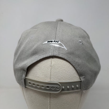Unbranded Men's Snapback Hat Gray Adjustable 3D Panda Big Logo 100% Acrylic