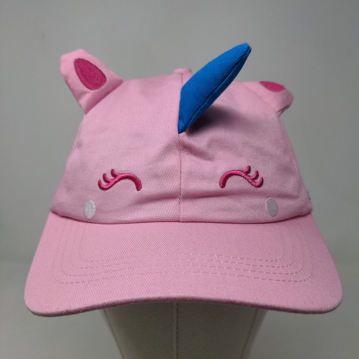 Legoland Women's Slideback Hat Pink Adjustable Embroidered Face Unicorn