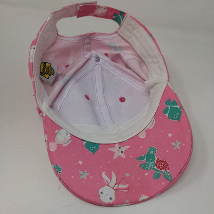 Banana Boat Girl's Strapback Hat Pink Size OS Graphic Fish Ocean Creatures