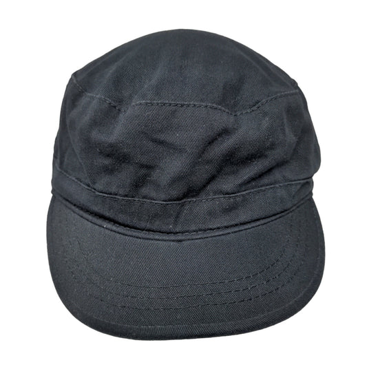 H&M Women's Slideback Cadet Cap Black Size M 58 Blank 100% Cotton