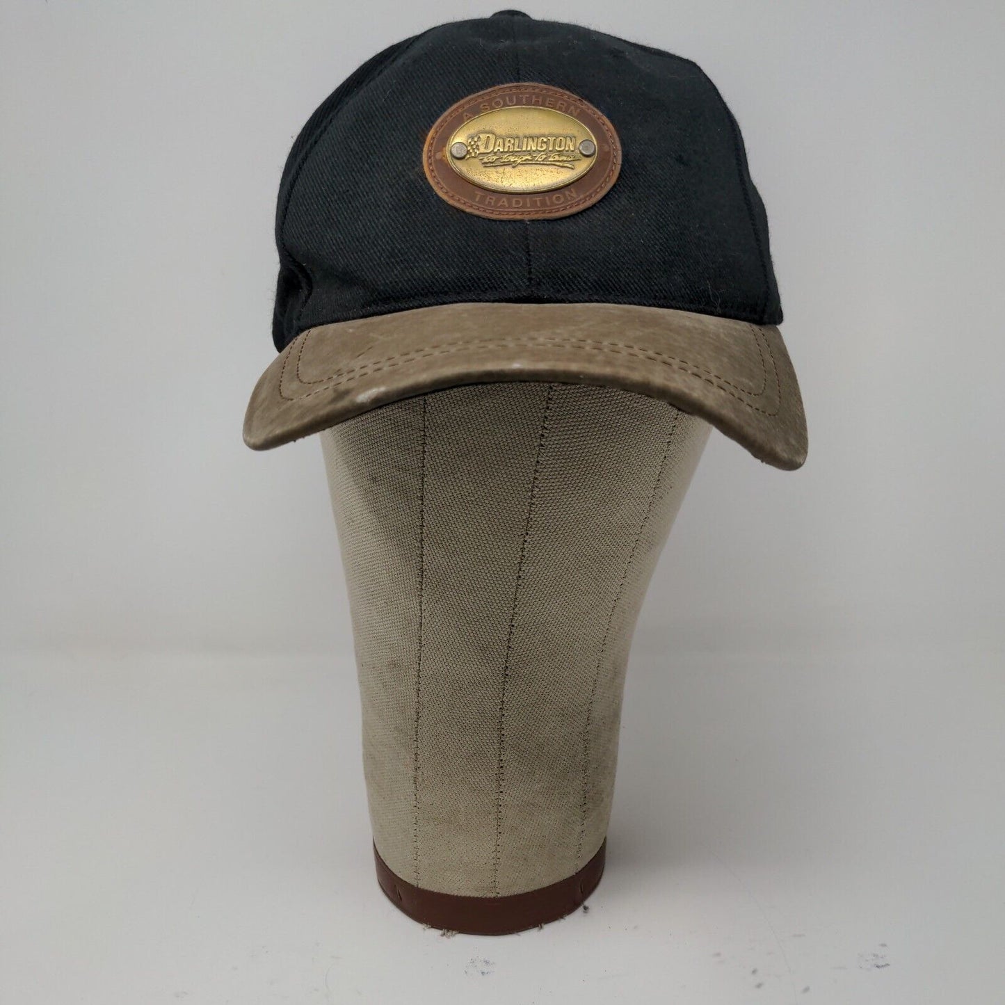 Nascar Hat/Cap Too Tough To Tame Darlington Motor Speedway Leather Embroidered