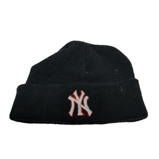 Toddler Baby MLB New York Yankees Beanie Toboggan Hat Black Embroidered Logo