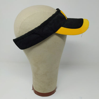 MLB Pittsburgh Pirates PNC Bank Sun Visor Hat Black Gold Embroidered OSFA