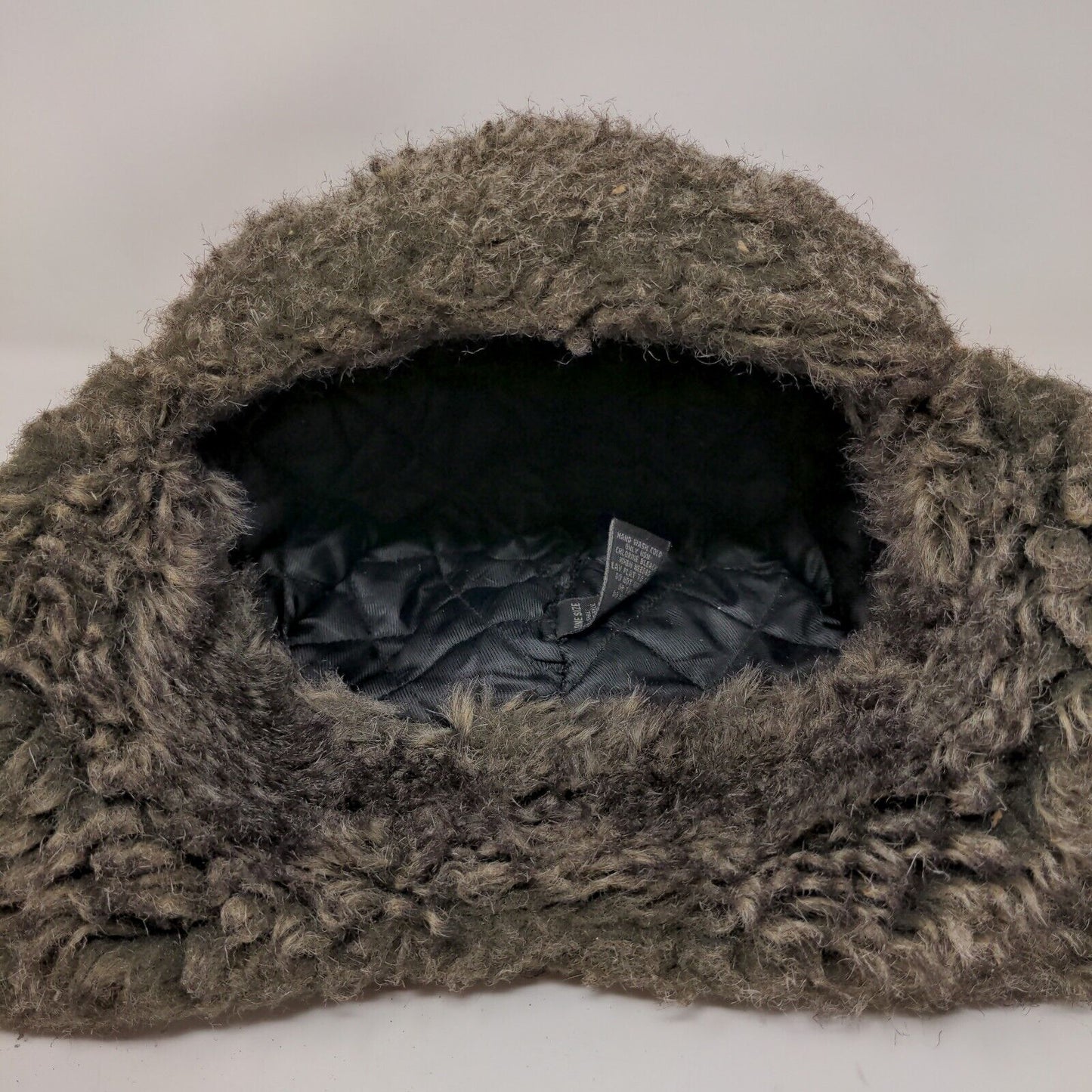 Unbranded Men's Knit Trapper Hat Fair Isle Brown One Size Ear Flaps Vegan Fur