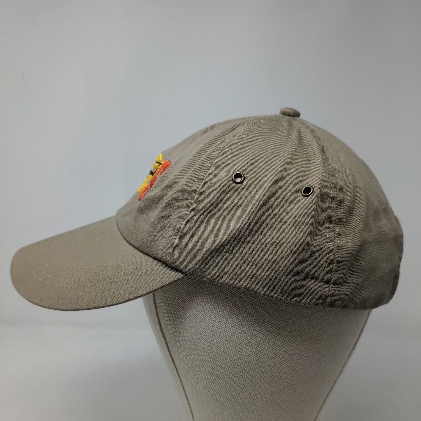 Anvil Men's HISS Helicopter Shipping Slideback Hat Tan Adjustable Embroidered