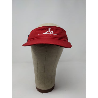 Kolache Factory Employee Work Uniform Visor Hat Strapback Red Embroidered OS