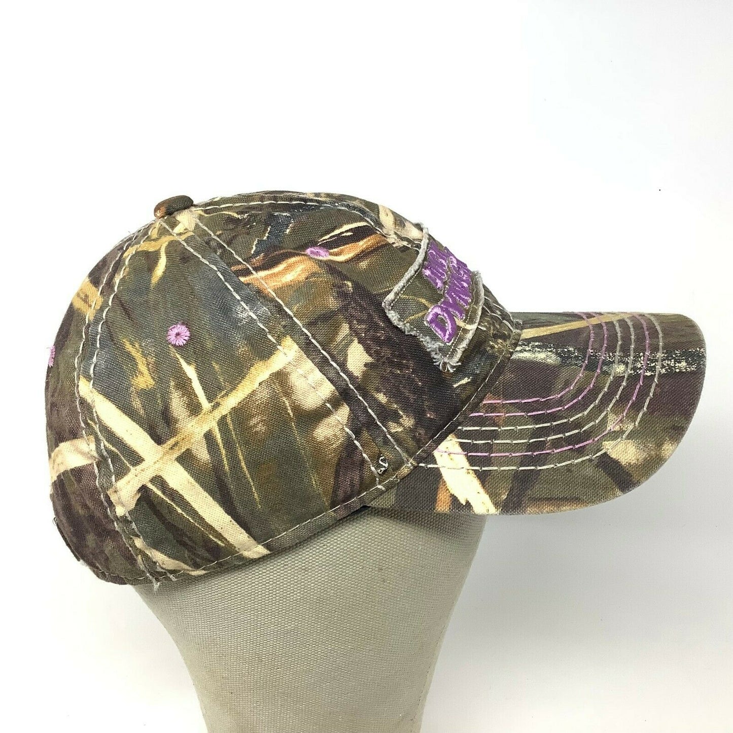 DUCK DYNASTY Camo Cap/Hat, A&E TV Series Ladies Fit Patch Logo Spell Out