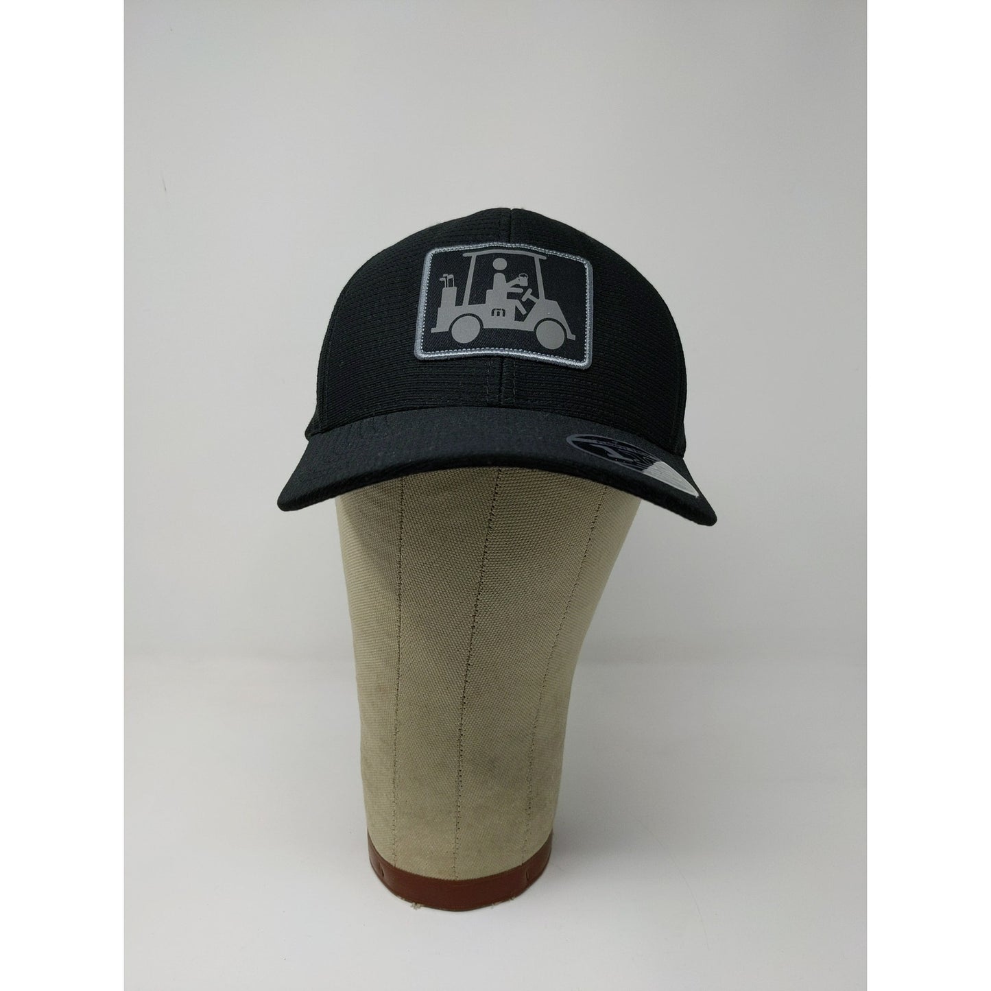 Flexfit 110 One Ten Snapback Hat Forklift Embroidered Logo Black