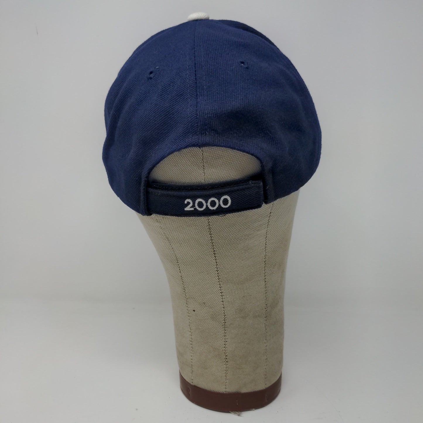 Vintage Y2K Hunter Strapback Hat Denver 2000 Blue Embroidered Logo