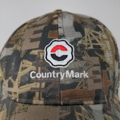 Countrymark Official Oilfield Camo Midwest Fuel Trucker Hat Cap Strapback OSFA