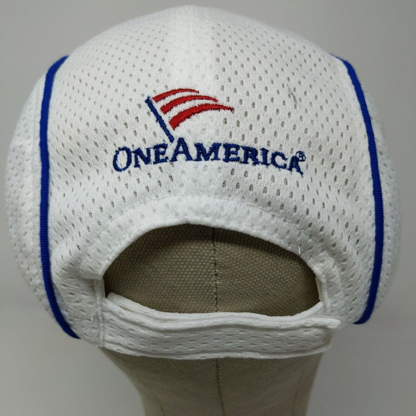 Indy 500 Festival White One America Mini Marathon Strapback Hat Embroidered