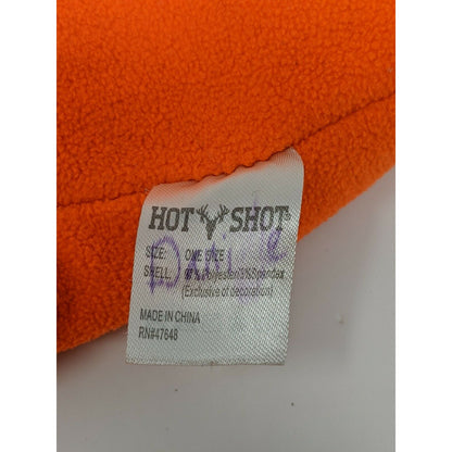 Hot Shot Orange Deer Beanie Hat Soft Warm One Size Fits Embroidered Logo