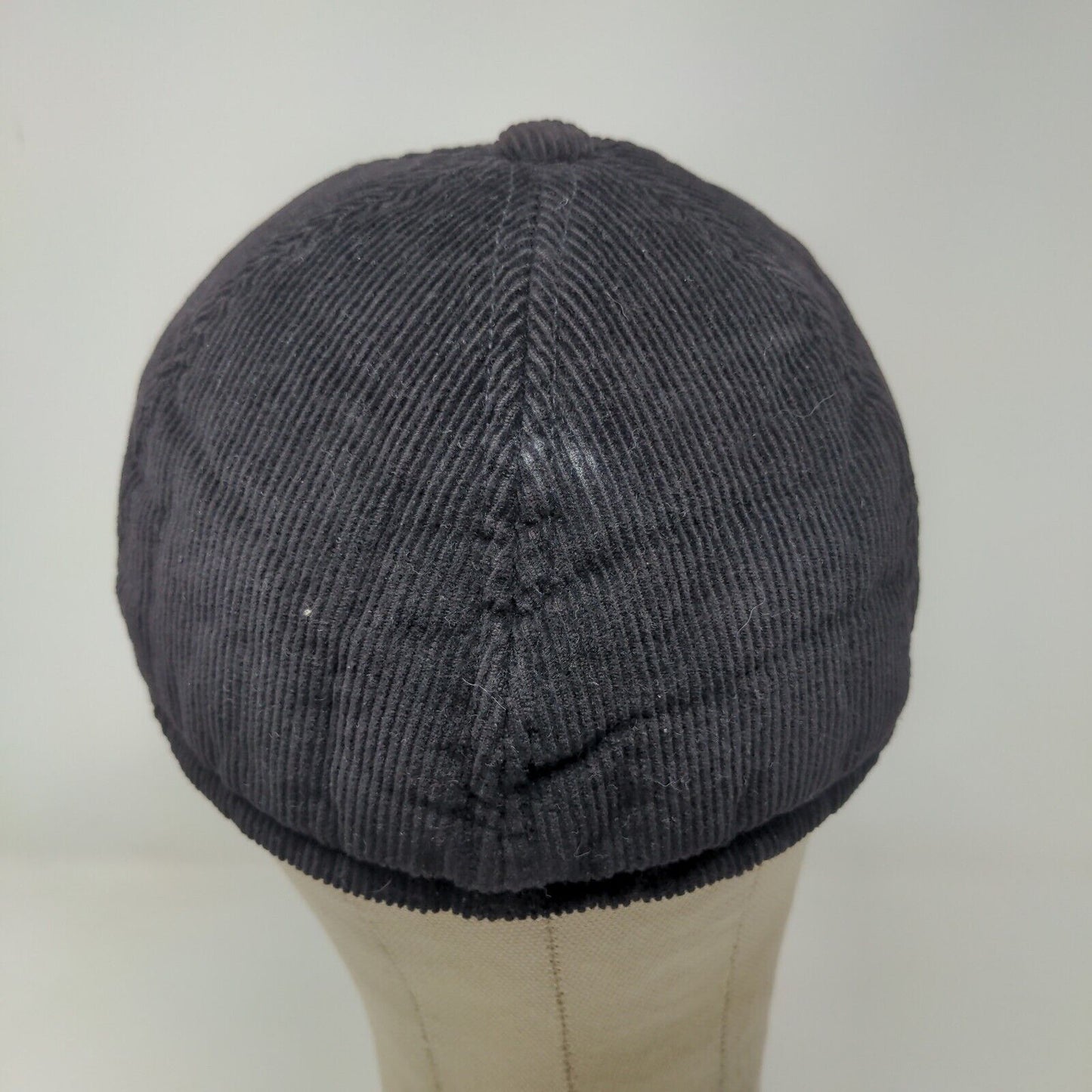 Republic Airways Men's Corduroy Fitted Hat Black Size 57CM Embroidered Logo