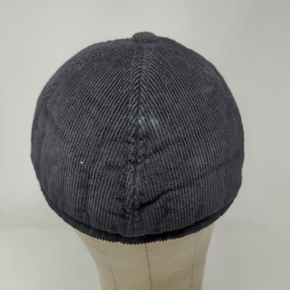 Republic Airways Men's Corduroy Fitted Hat Black Size 57CM Embroidered Logo