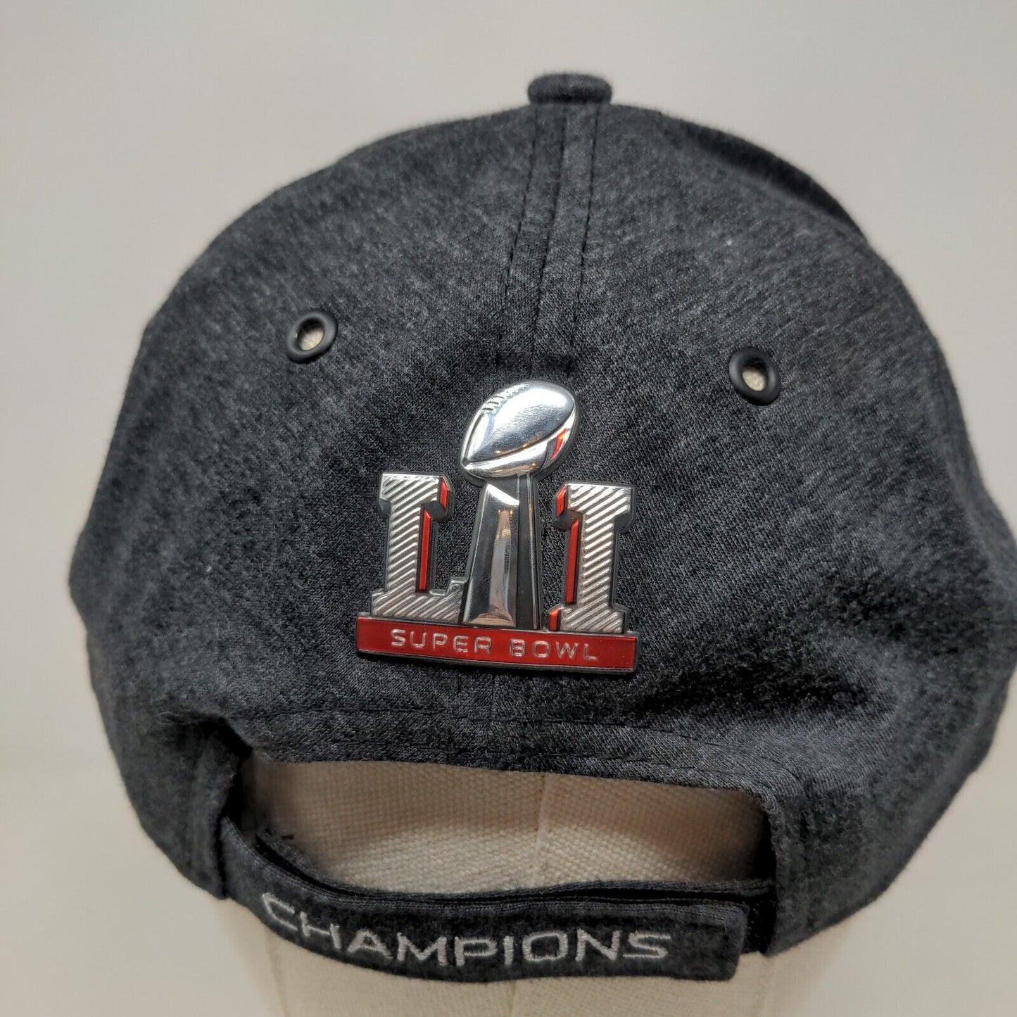 New Era 9 Forty Men's Strapback Hat Gray Super Bowl Lii 52 New England Patriots