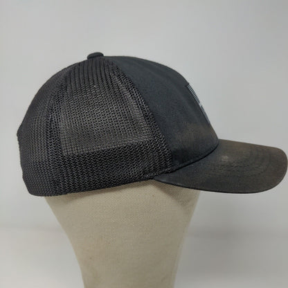 Travis Mathew Mens Snapback Meshback Hat Black Adjustable Flexfit 110 Distressed