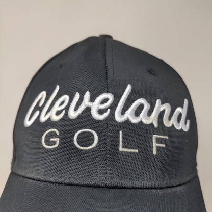 Cleveland Golf Men's Strapback Hat Black Adjustable Embroidered Logo