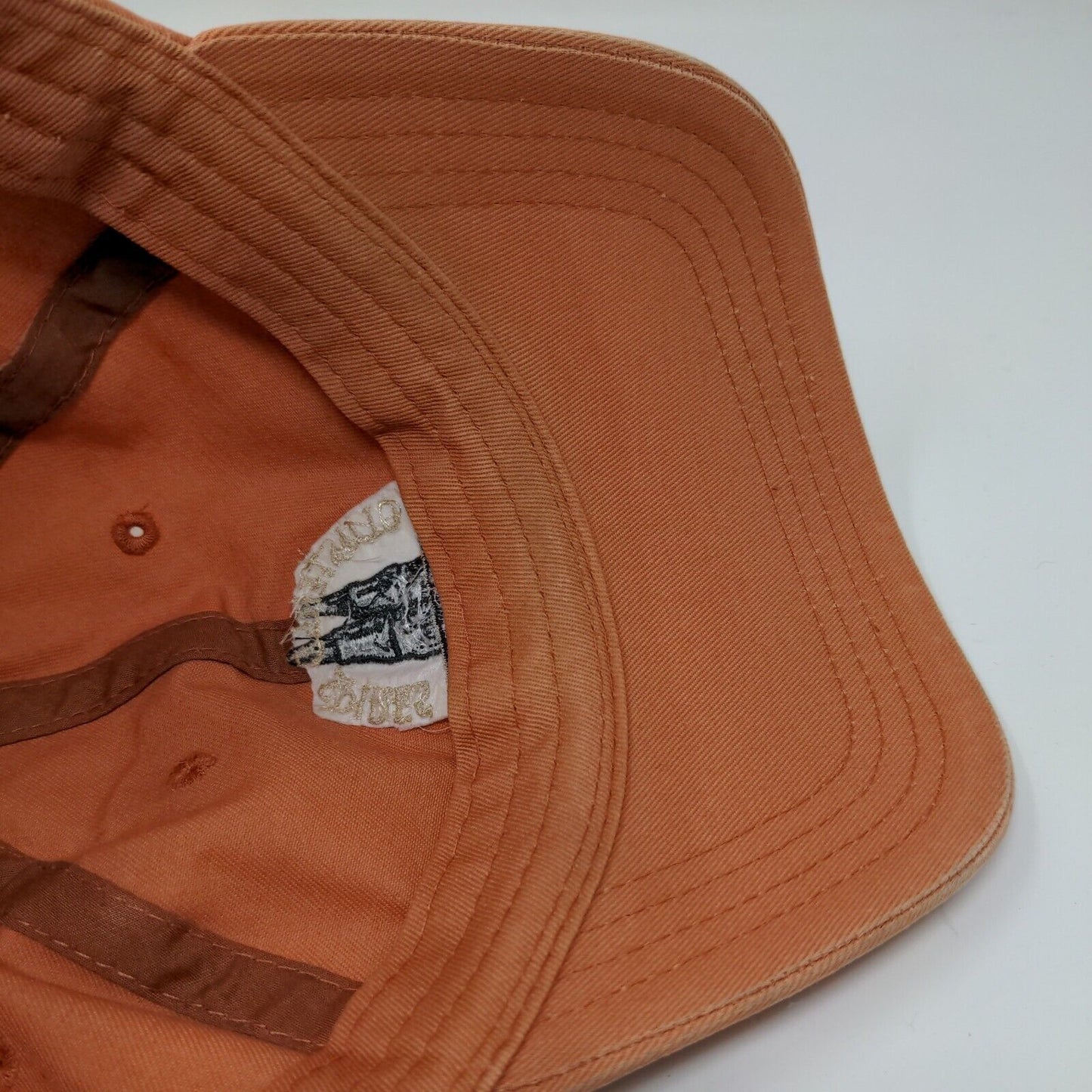Clustere Spires Golf Club Orange Hat Cap Adjustable Strap Back Embroidered
