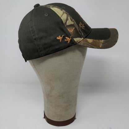 Camo Brown Ducks Unlimited Volunteer Adjustable Strapback Hat Cap Embroidered