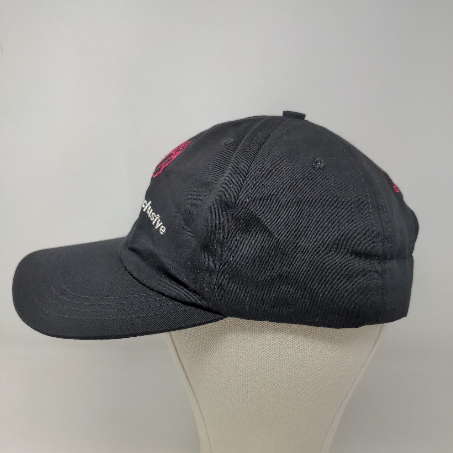 Unbranded Women's Strapback Hat Black Adjustable Embroidered Club Solaris Logo