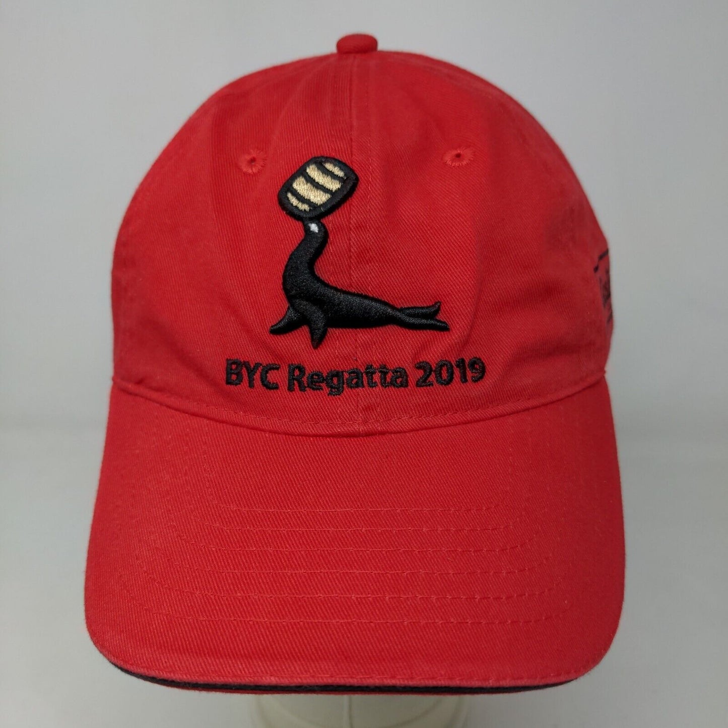 Black Seal Bermuda Men's Strapback Hat Red BYC Regatta 2019 Goslings Rum Cap