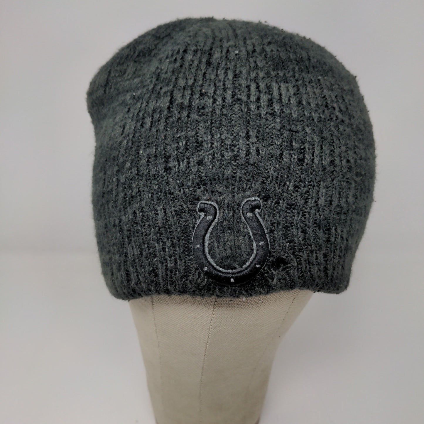 NFL Team Apparel Indianapolis Colts Beanie Toboggan Hat Embroidered Gray Black