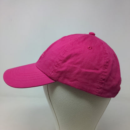 Distinctive Headwear Women's Strapback Hat Pink Embroidered Naples Logo Dolphins