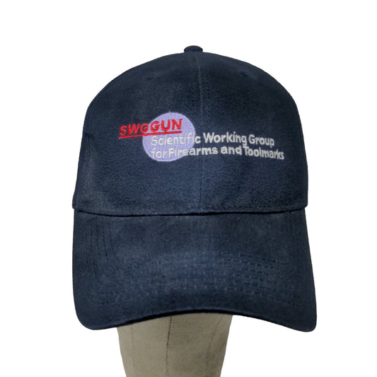 Harriton SWG Gun Working Group for Firearms and Toolmarks Slideback Hat Blue