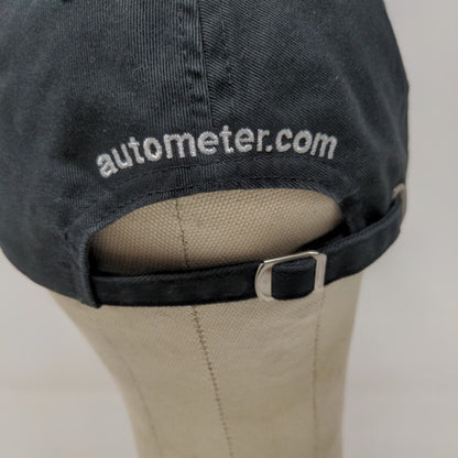 Auto Meter Autometer Black Slide Back Hat Cap Embroidered Adjustable OSFA