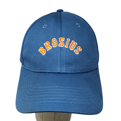 Sport-Tek Mens Brosius Strapback Hat Blue Adjustable Embroidered Logo