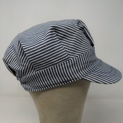 Imaginerium Boys Train Conductor Hat Blue White Striped 2008 Toys R' Us