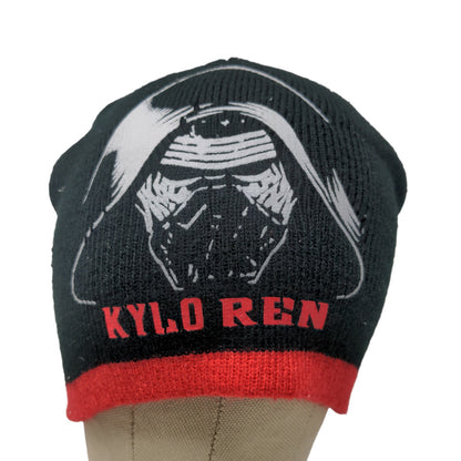 Star Wars Men's Kylo Ren Beanie Cap Hat Black Red Graphic Logo
