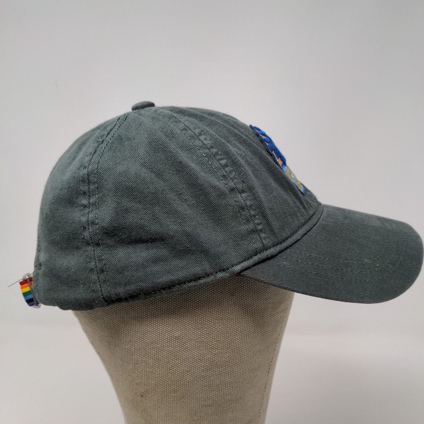 American Eagle Mens Slideback Hat Green One Size California Nights Embroidered