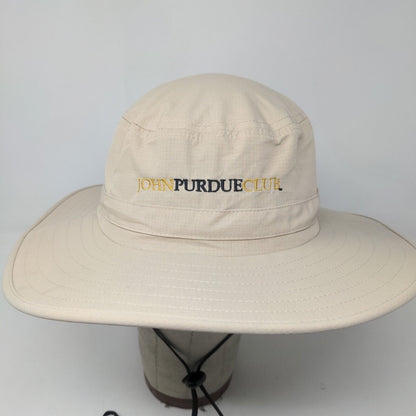 John Purdue Club Men's Boonie Hat Tan Size S/M Embroidered Logo