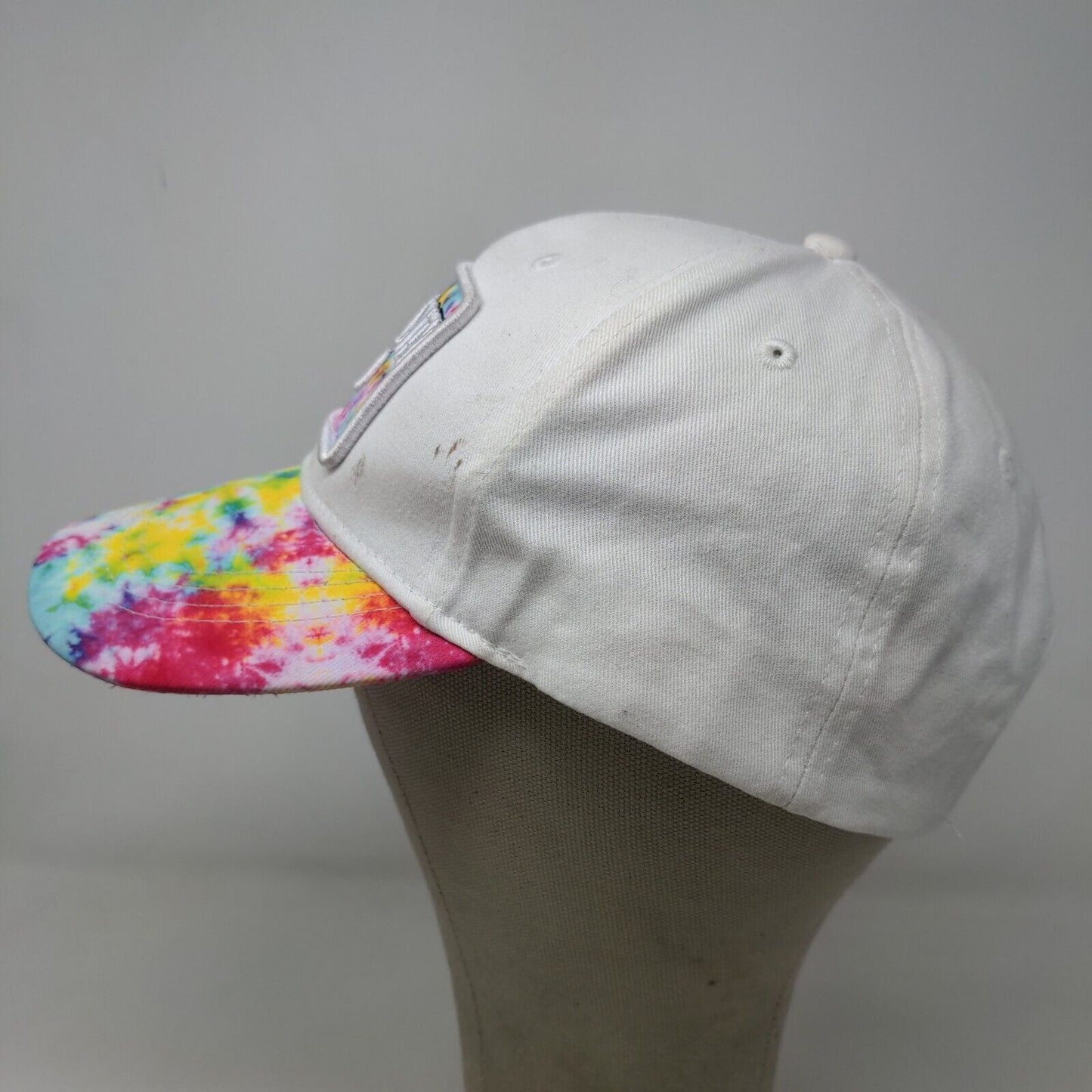 Lucky 7 USA Men's Strapback Hat White Adjustable Ocean City New Jersey