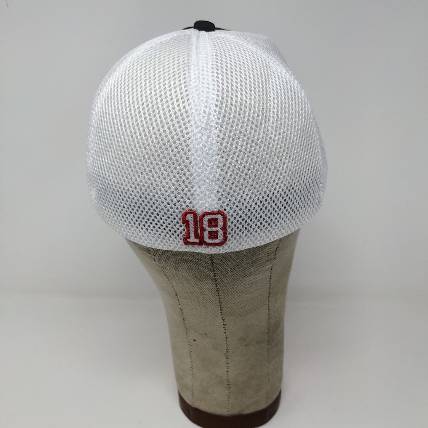 Peyton Manning PeyBack Bowl 2008 Hat Black White Embroidered Logo Mesh Back