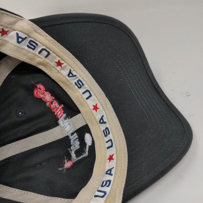 Scrap Runner Embroidered Black Slide Back Hat Cap Adjustable Spell Out Logo