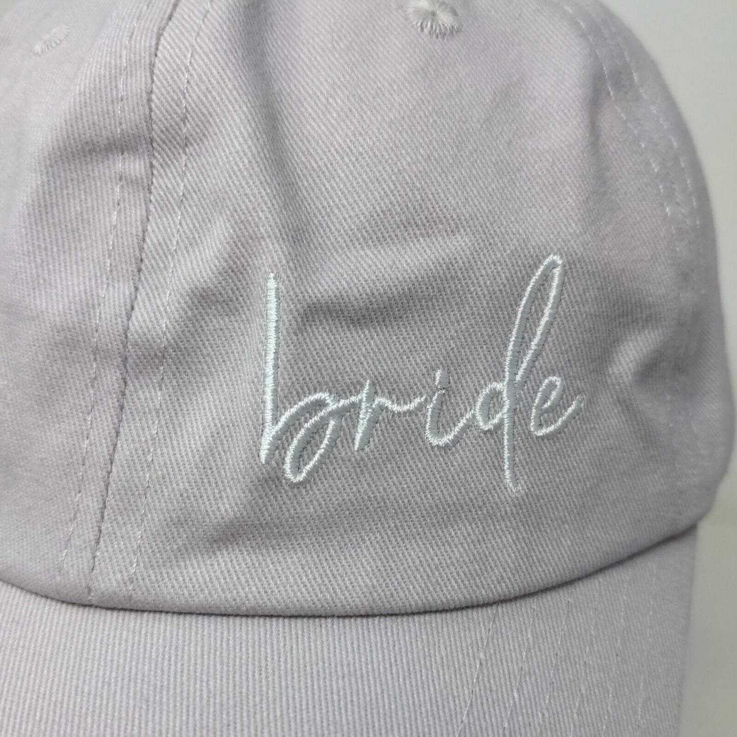 Unbranded Women's Slideback Hat Cap Purple Embroidered Bride Logo Wedding