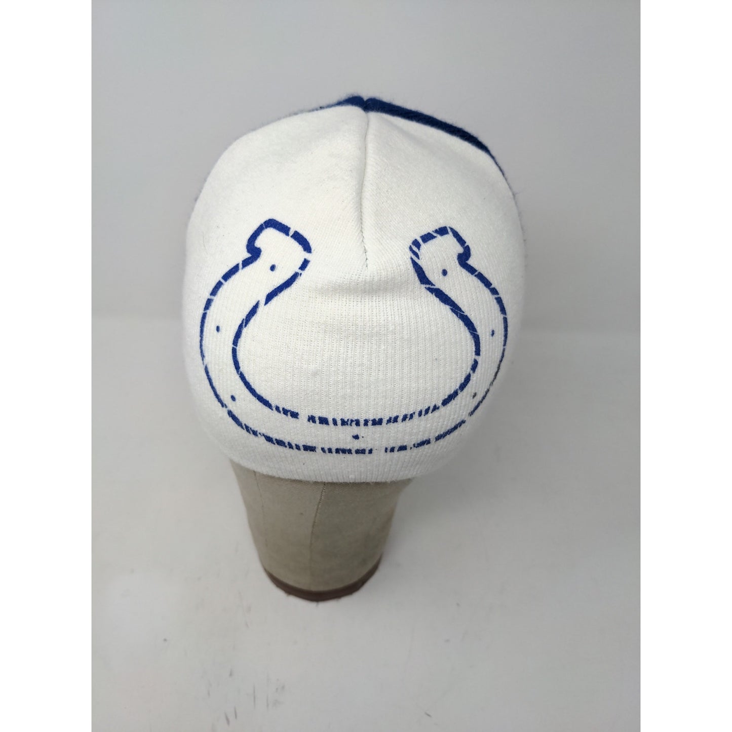 NFL Indianapolis Colts Beanie Hat OSFA Blue & White Embroidered & Graphic Logos