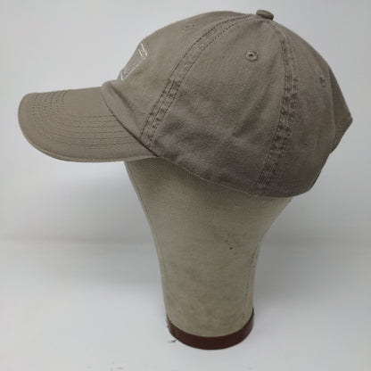 Port & Company Strapback GO Hat Embroidered Spell Out Logo Gray