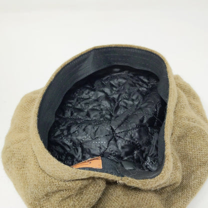 C.C. Exclusives Wool Blend Pom Pom Hat Brown Quilted Liner Logo
