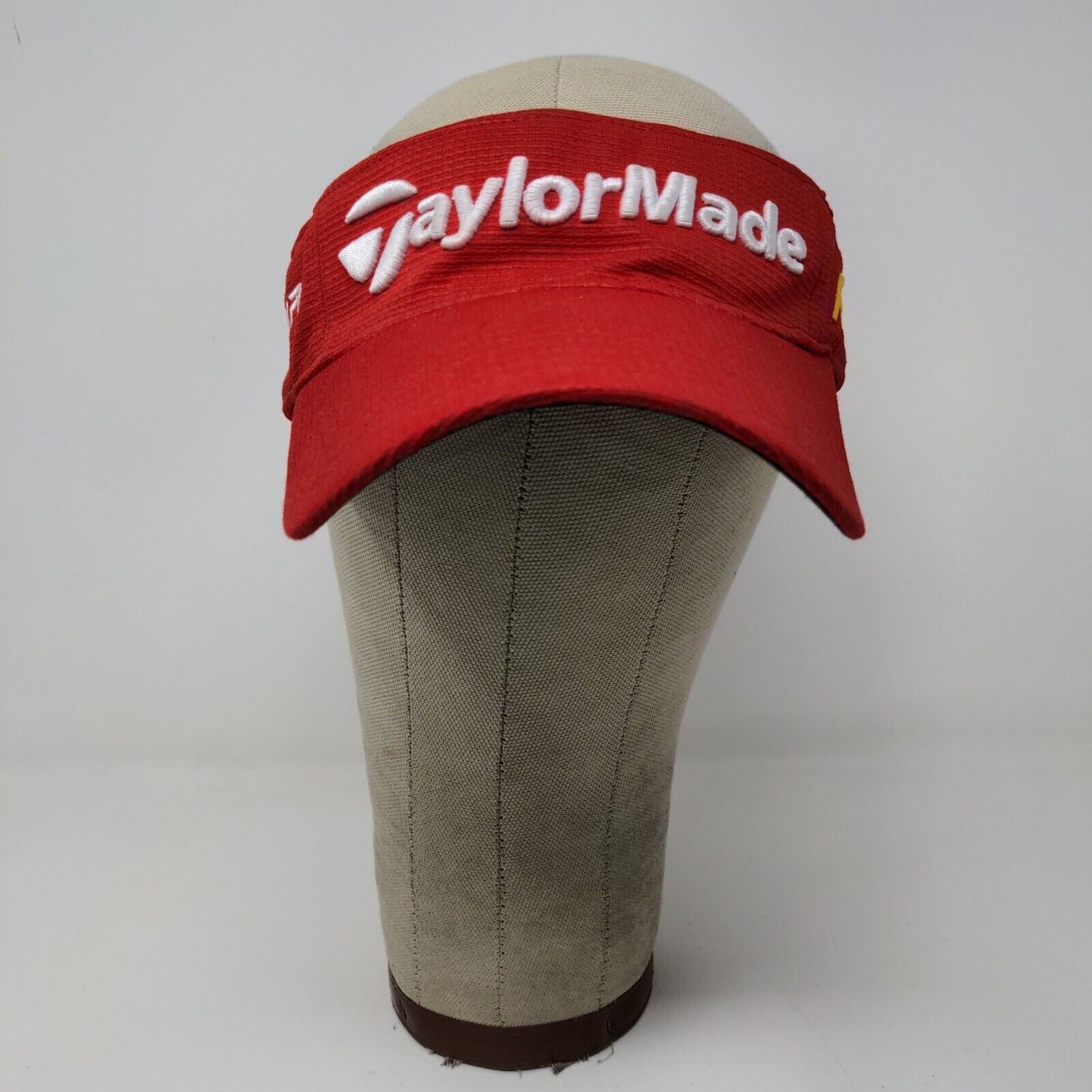 Taylor Made R9 Burner TMax Gear Sun Visor Hat Red OSFA Embroidered Logo Golf