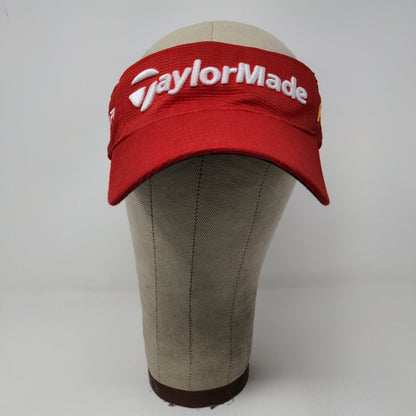 Taylor Made R9 Burner TMax Gear Sun Visor Hat Red OSFA Embroidered Logo Golf