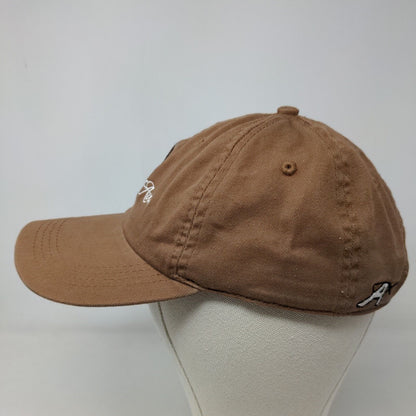 Ahead Extreme Men's Strapback Hat Tan Adjustable Golf Club of Avon Logo