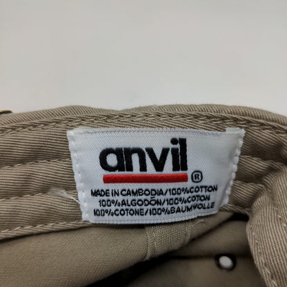 Anvil Men's HISS Helicopter Shipping Slideback Hat Tan Adjustable Embroidered