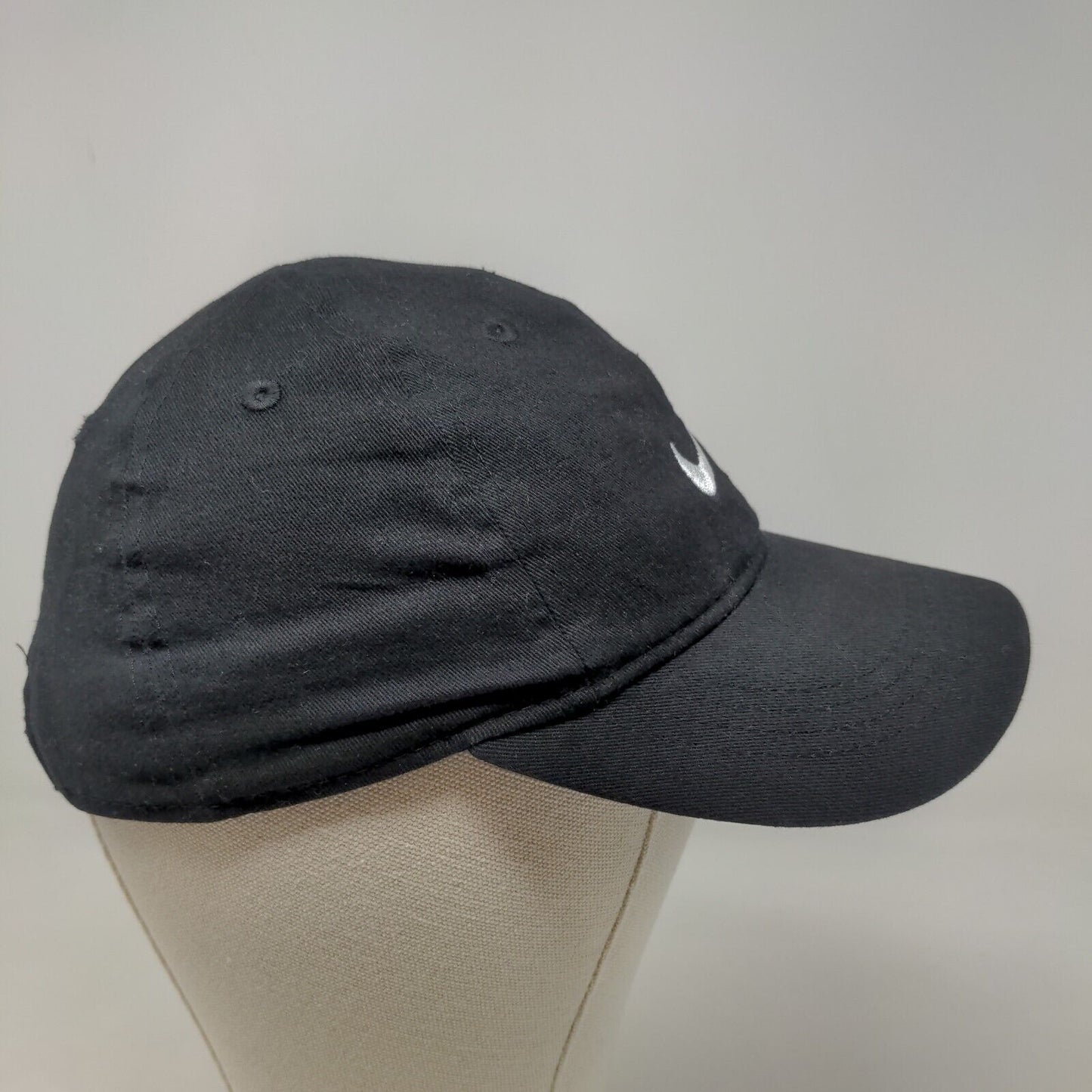 Nike Boy's Strapback Hat Black Size Child Embroidered Logo 100% Cotton