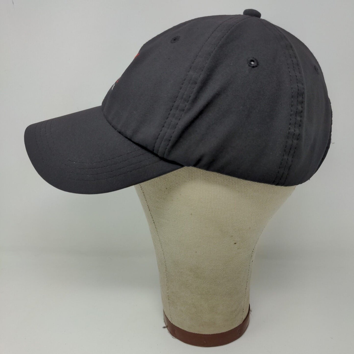 Lansdowne Golf Strapback Hat Black One Size Embroidered Logo