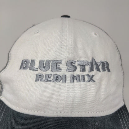 Blue Star Redi Mix Richardson Style 111 Gray White Hat Size MD / LG Snapback